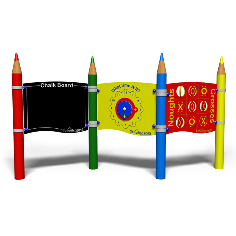 Giant Pencil Post - Creatively Mount Your Playground Activity  PanelsPlayground equipment and outdoor musical instruments